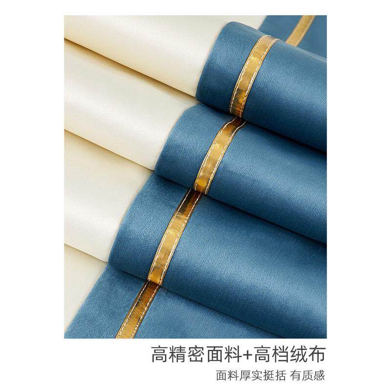 xyt现代轻奢桌旗旗装饰布长条茶几中间餐桌布蓝色茶台巾简约盖布