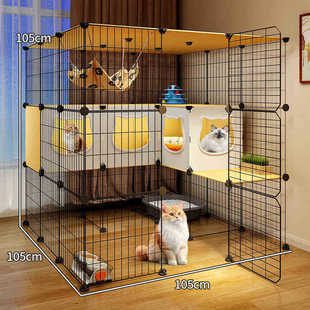 猫笼超大自由空间特大号猫笼一体猫屋家用室内猫猫猫窝多豪华别墅