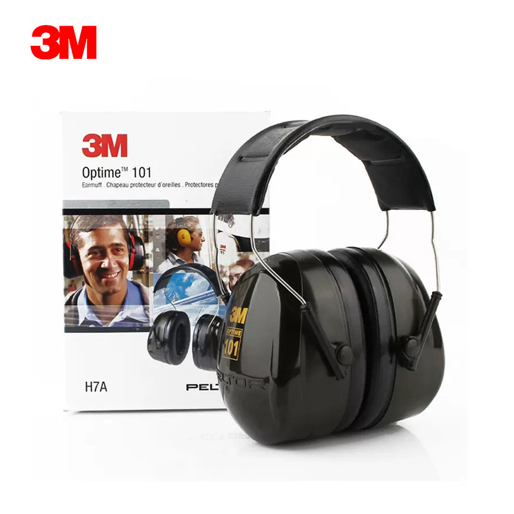 3M-H7A专业降噪学习睡眠防护耳罩工业隔音适用于101dB环境