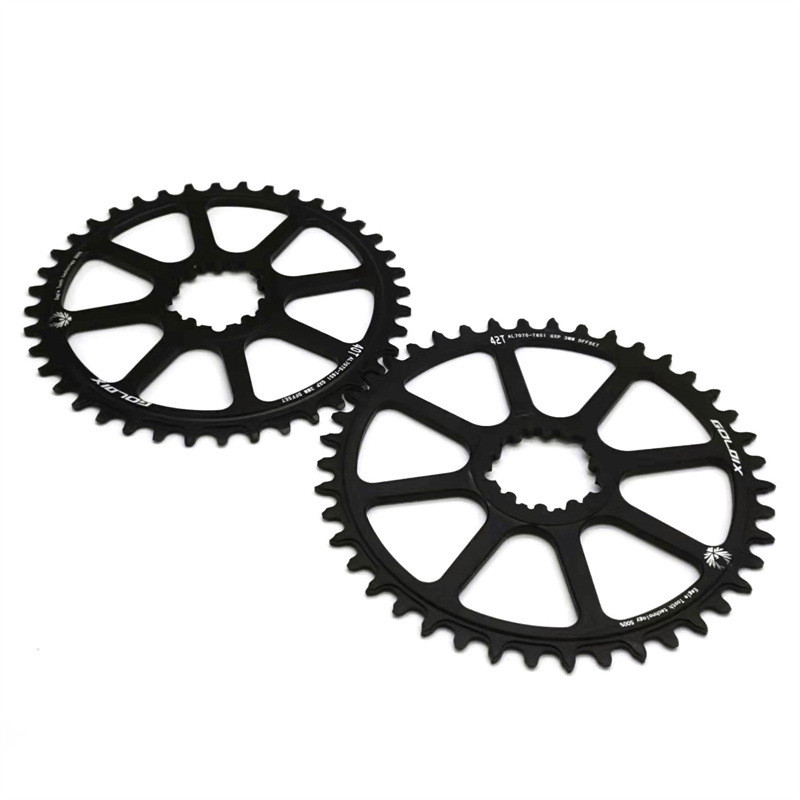 热销GXP规格偏移3度正负齿盘片40T42T44T46T48T山地车单速牙盘