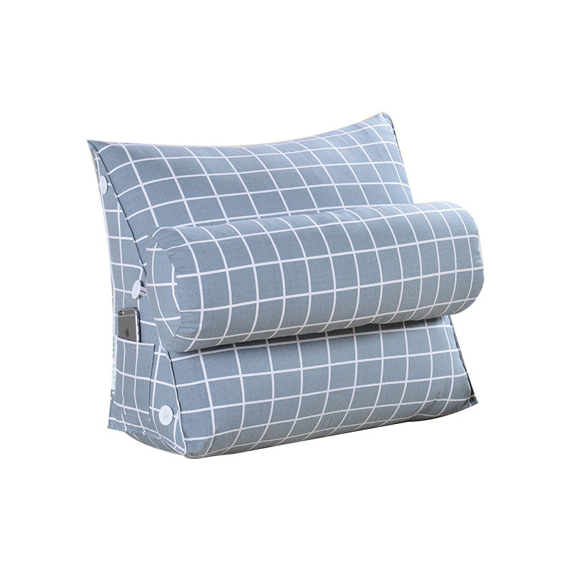 床头软包榻榻米三角靠垫床上靠枕大宿舍客厅沙发抱枕护腰大靠背垫