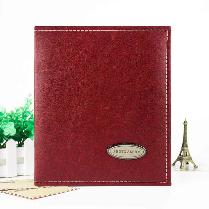 皮面6寸相册相册本纪念册影集240张插页式商务办公家庭袋式相新款