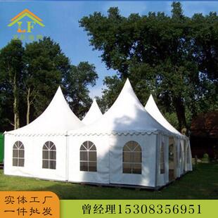 广东厂家篷房供应户外欧式尖顶帐篷大型音乐会商品展示尖顶篷房