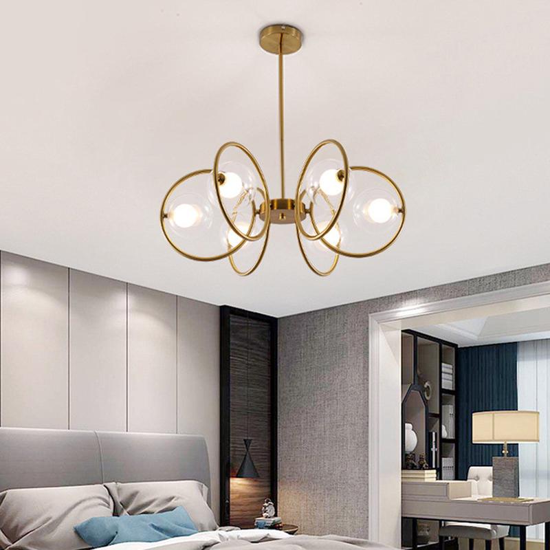 北欧餐厅吊灯简约卧室灯浪漫泡泡灯创意设计师房间服装店灯具