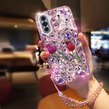 适用适用于华为nova10手机壳nova9奢华Hi nova10满钻nova8玫瑰花n