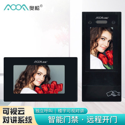 双目人脸识别对讲门禁动态改造旧楼门禁系统楼宇对讲门禁系统