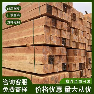 古建防腐木材加工花旗松大梁椽子铁杉横档立柱樟子松地板