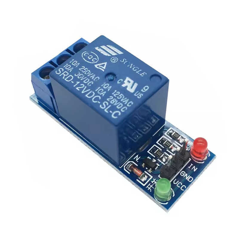 1路继电器模块 12V 5V 高电平触发 SRD-05VDC-SL-C 继电器扩展板