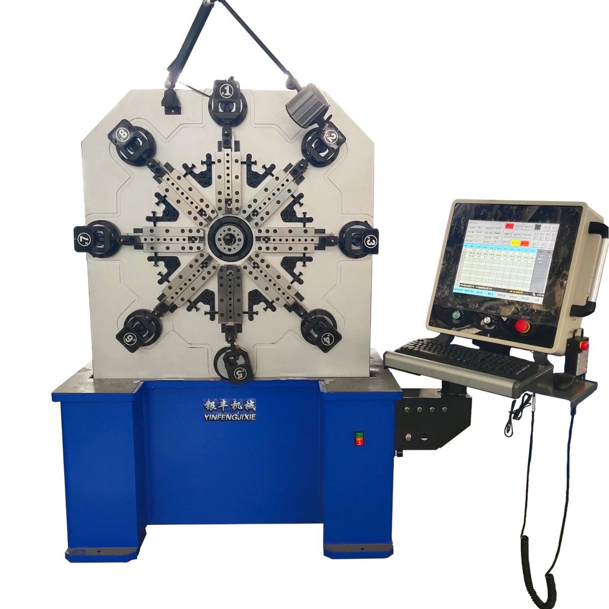 热销yf-1045无凸轮弹簧机电脑弹簧机全自动折弯机线设备成型
