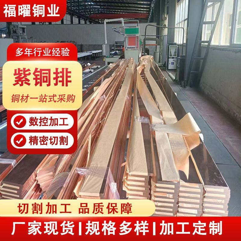 厂家批发t2紫铜导电 工业接地排紫铜排 t1高导机房接地铜排