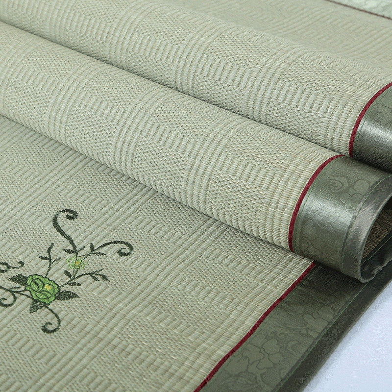 5zv7批发天然草席1.5米蔺草席子1.8m双人床折叠席1.2单人学生宿舍