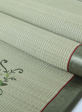 5zv7批发天然草席1.5米单人学生宿舍席1.8m双人床折叠席子1.2蔺草