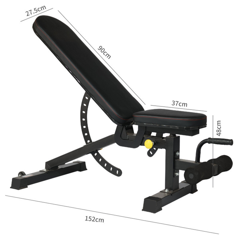 热销板卧推凳可调节健身椅子商用多功能飞鸟平凳家用腹肌哑铃凳训