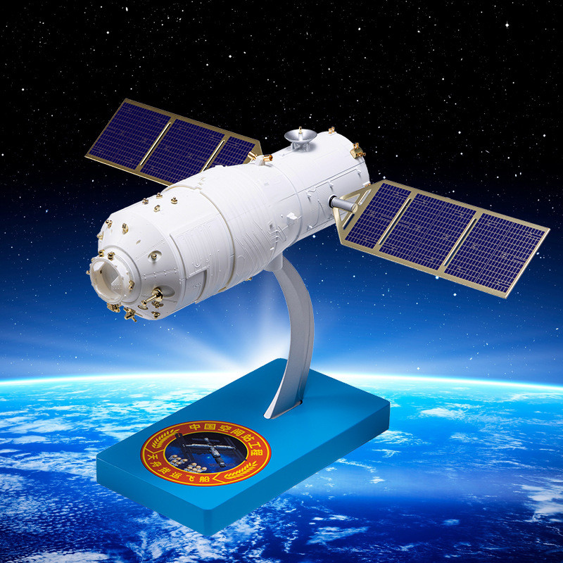 热销1:50天货运舟飞船模型仿真合金航天飞机神舟12号载人飞船摆件