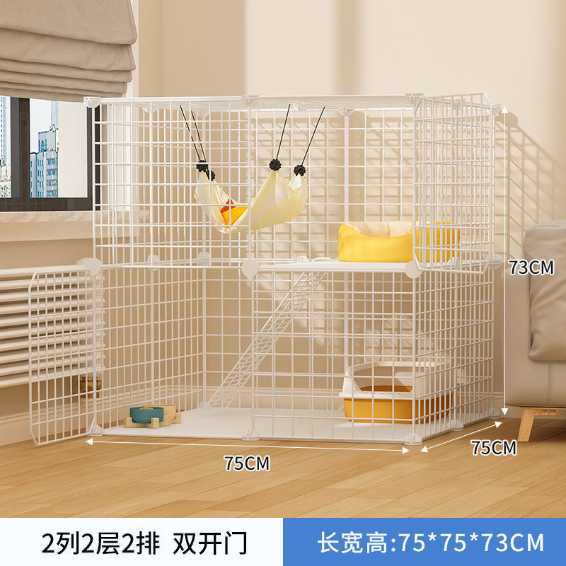 猫窝双层猫笼猫别墅家用室内自由空间猫咪幼猫两层带厕所一体