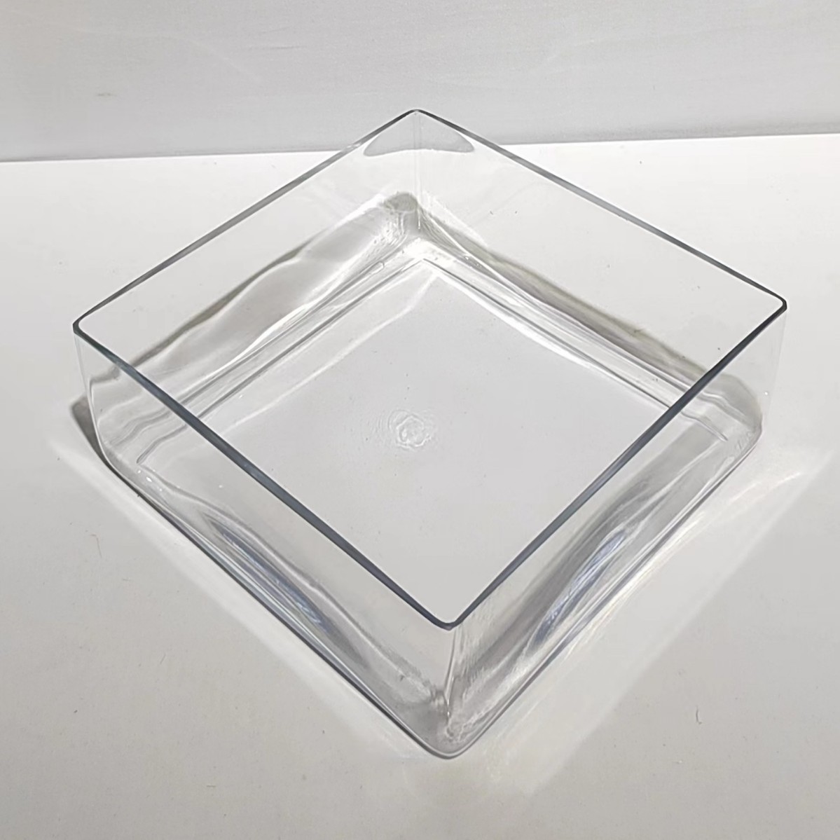 现代简约透明方缸可水培绿萝方花瓶摆件微景观水培玻璃缸摆件