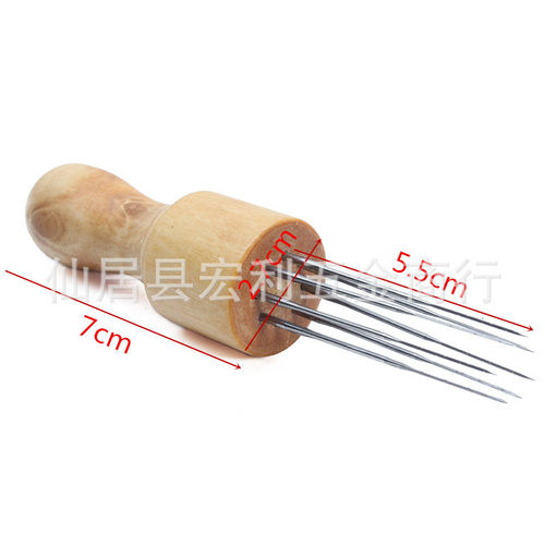 针工具毛毡垫刷针毛毡工具戳针木质八羊毛毡戳戳乐组