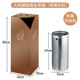高档几何不锈钢垃圾桶商场室内电梯口灭烟缸金属桶斜角灰色禁烟筒