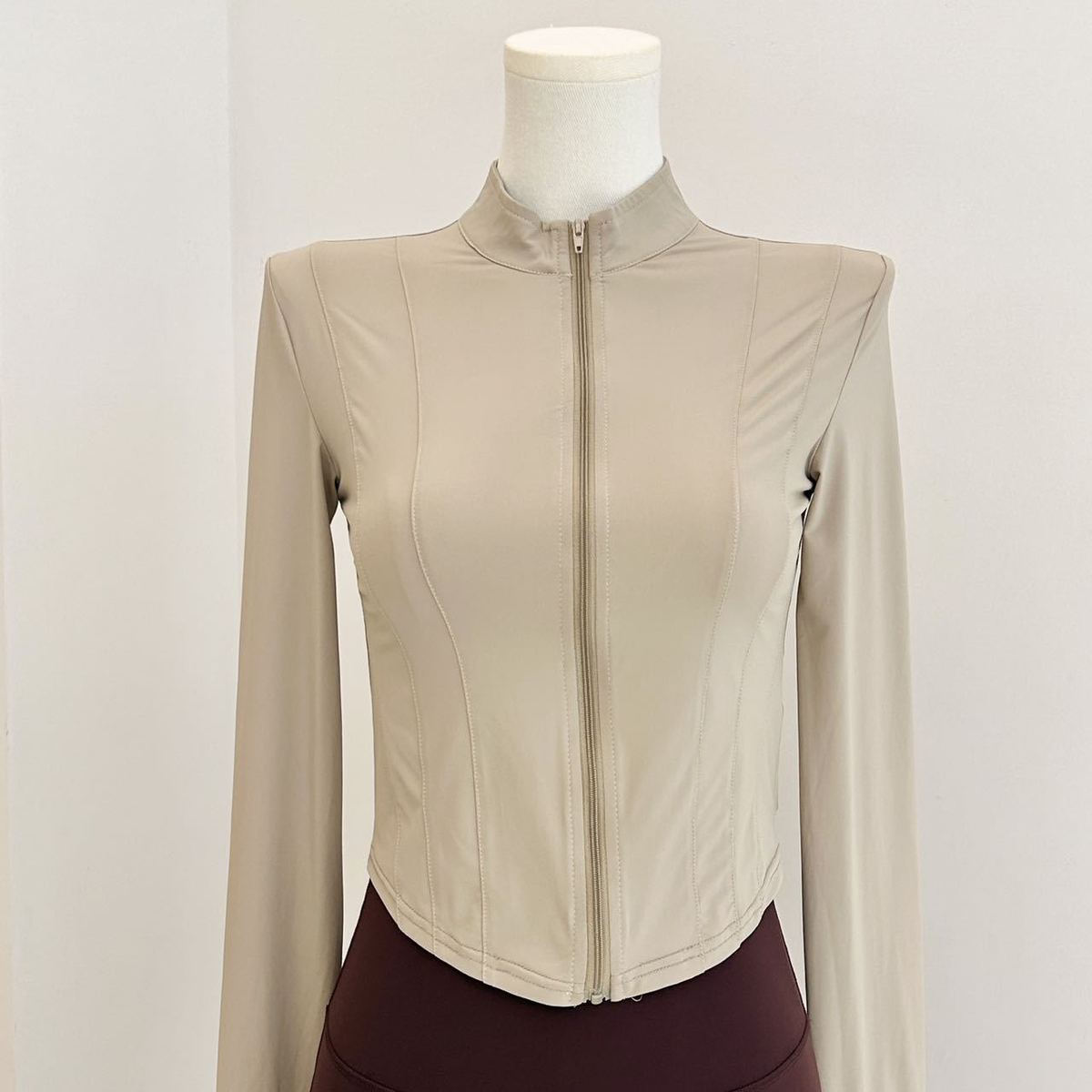 瑜伽服女秋冬季2024新款普拉提运动健身长袖训练大码上衣跑步套装