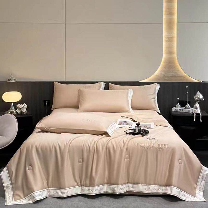 高级感夏凉被四件套冰丝可机洗轻奢风夏被空调被夏季薄款被子批发