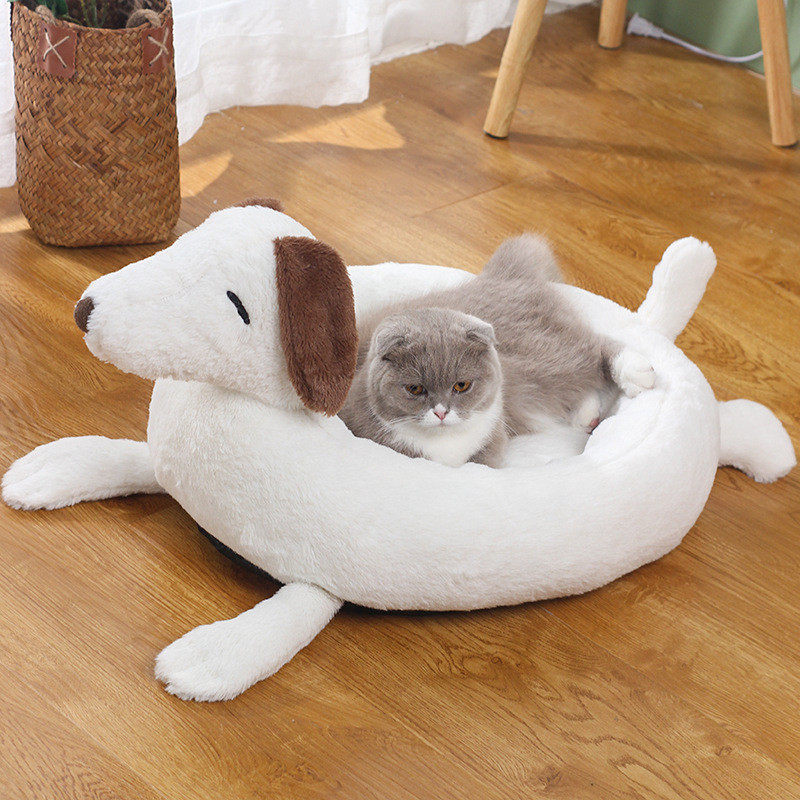 秋冬季加厚保暖猫窝萌犬造型窝椭圆垫深度睡眠狗床小型犬宠物窝窝,宠物/宠物食品及用品,狗窝/屋/帐篷/沙发,淘宝优惠券,粉丝福利购,淘宝优惠卷