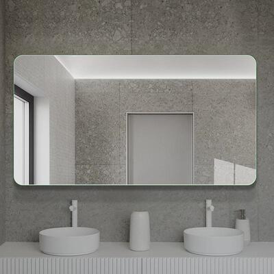 众想卫生间镜子壁挂洗手间梳妆镜洗漱台化妆镜贴墙无框浴室镜子