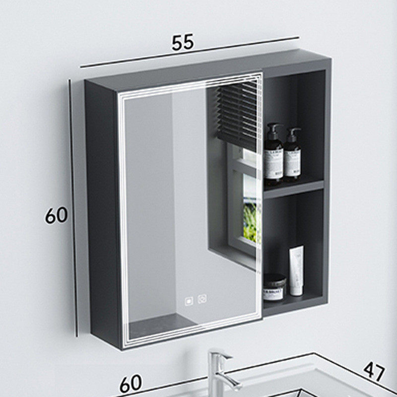 世沐全新14mm蜂窝一体浴室柜智能镜柜组合陶瓷铝板盆