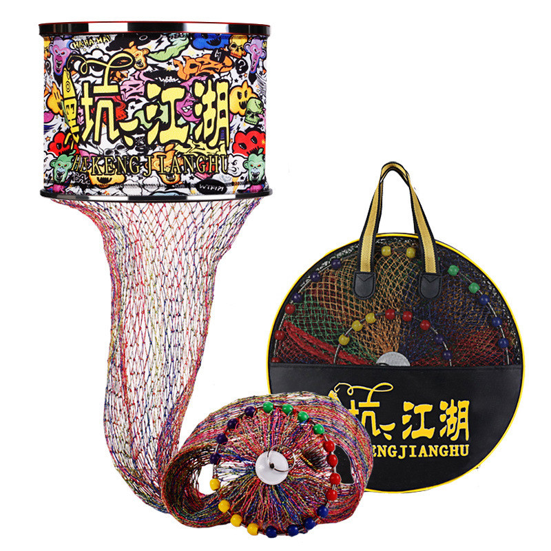 鱼具鱼护加厚黑坑专用网防挂渔户双线速干大力马尼龙手工编织渔护