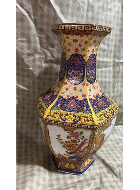 景德镇陶瓷瓷瓶摆件古彩珐琅彩仿陶瓷瓶摆件青花瓷仿古古董花瓶