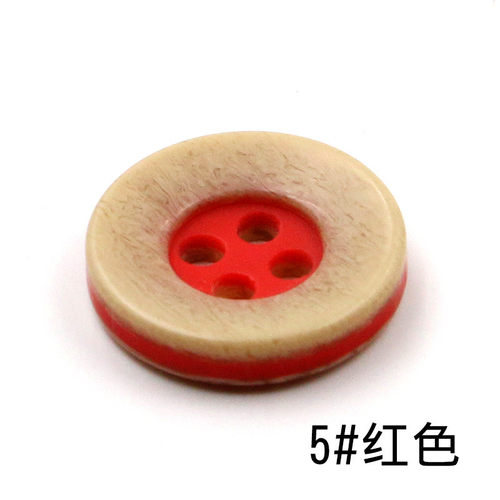 纽扣高档树脂辅料层次儿童休闲手工彩色diy扣子服装钮扣