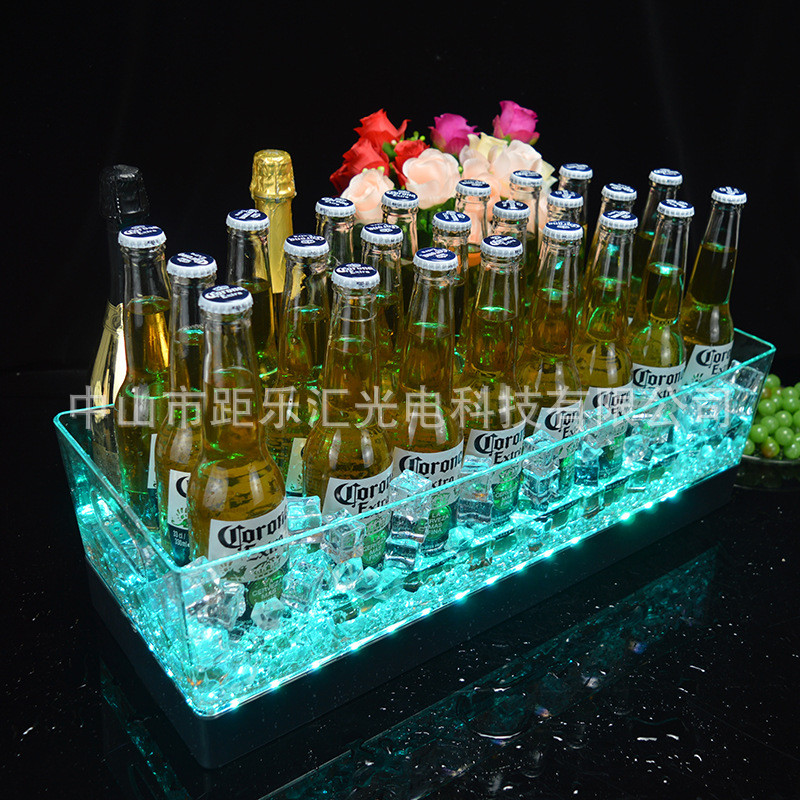 发光冰桶充电用品ktv冰桶红酒桶pc冰桶酒吧酒吧led苏打酒酒托冰桶