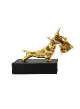 现代简约铸铁黑色刀刀狗样板房售楼部卧室客厅书房桌面饰品摆件