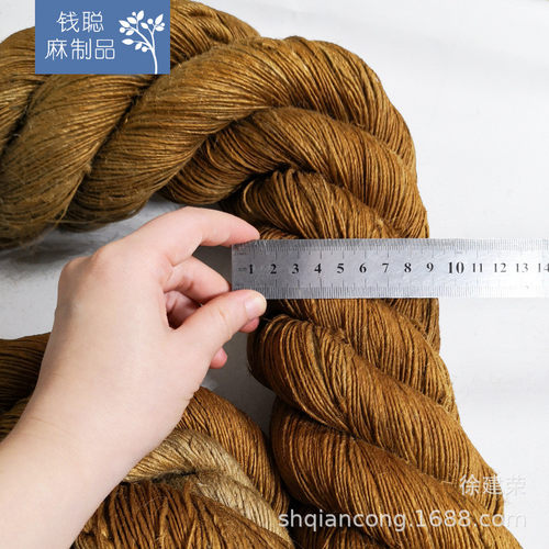 厂家直销优质黄麻绳0.3-80mm复古拔河特色辅料手工diy装饰粗麻绳