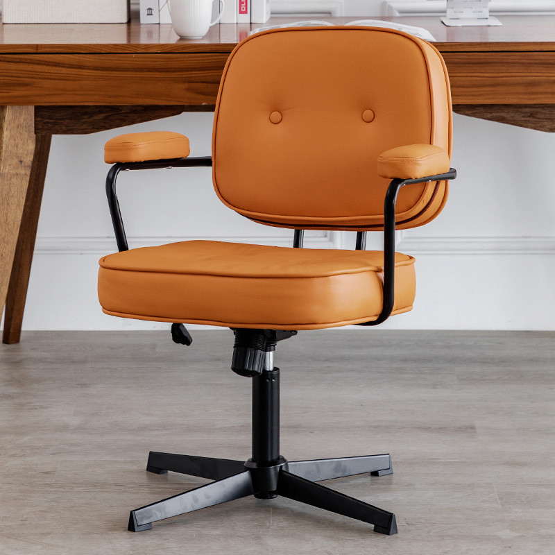 电脑椅家用办公椅久坐舒适升降轻奢简约靠背椅子旋转书房北欧书桌