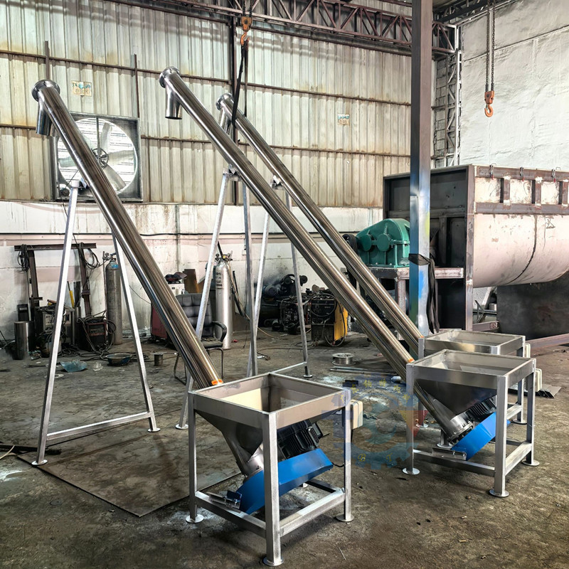 热销龙螺旋提升上料机不锈钢u型无轴提升机绞内置上料输送机