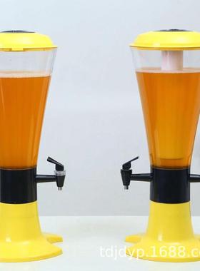 厂家直供398s双头发光带龙头炮ktv 酒吧 大排档酒塑料 分酒器