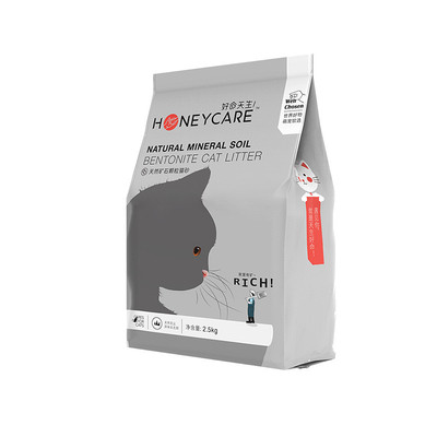 honeycare好命天生猫砂矿石猫沙膨润土10公斤20斤低尘活性炭