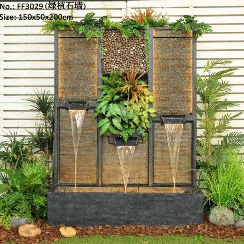 水景加湿器循环落地喷泉客厅流水玄关装饰品轻奢现代欧式摆件招才