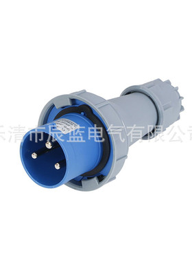 热销63a3三孔单相芯工业插头2p+e220-250vip67欧式航空公头