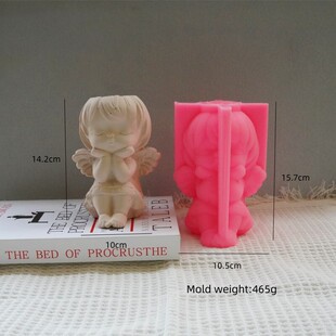 硅胶模具天使翅膀多肉花盆diy石膏水泥混泥土蜡烛杯滴胶树脂模具