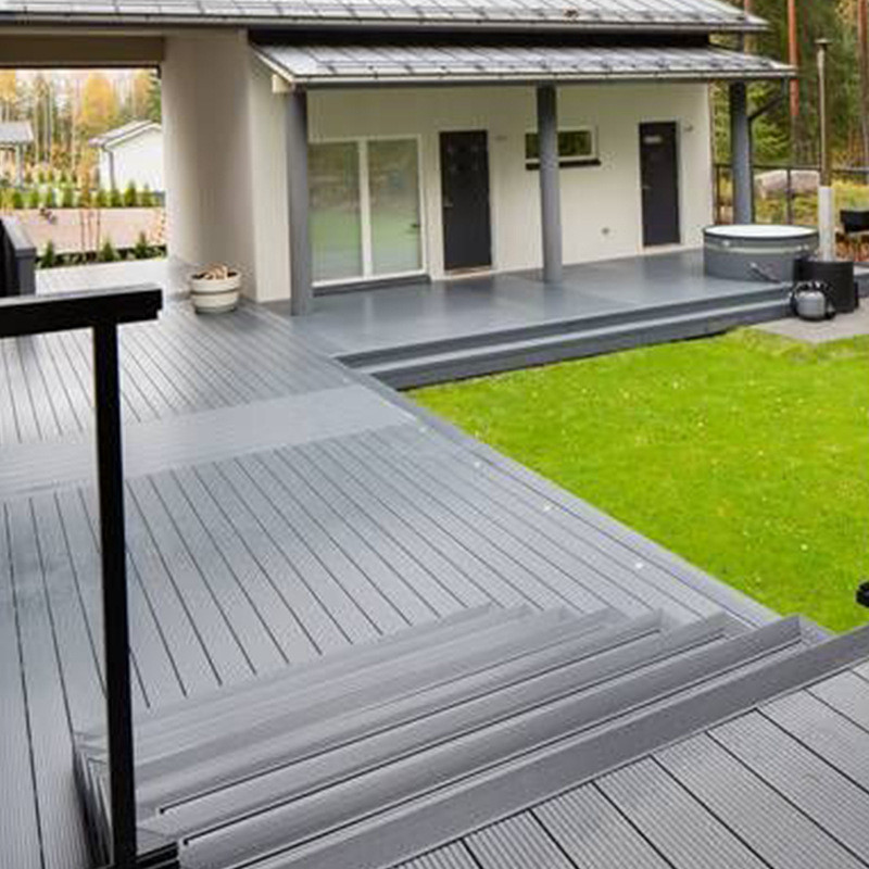 热销圆孔塑木地板户外露台木塑地板室外防腐木地板板庭院花园阳台