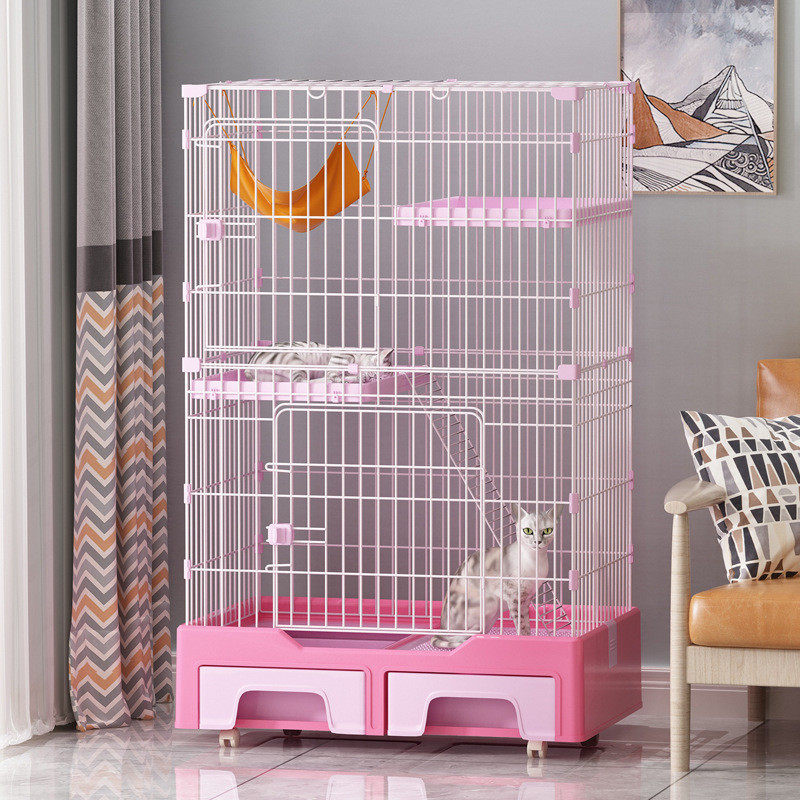 猫笼子家用别墅猫窝猫舍宠物猫咪室内超大自由空间带厕所一体猫屋