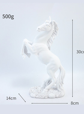 腾空马玄关创意办公桌树脂马到成功摆件马摆件高级生肖工艺品装饰