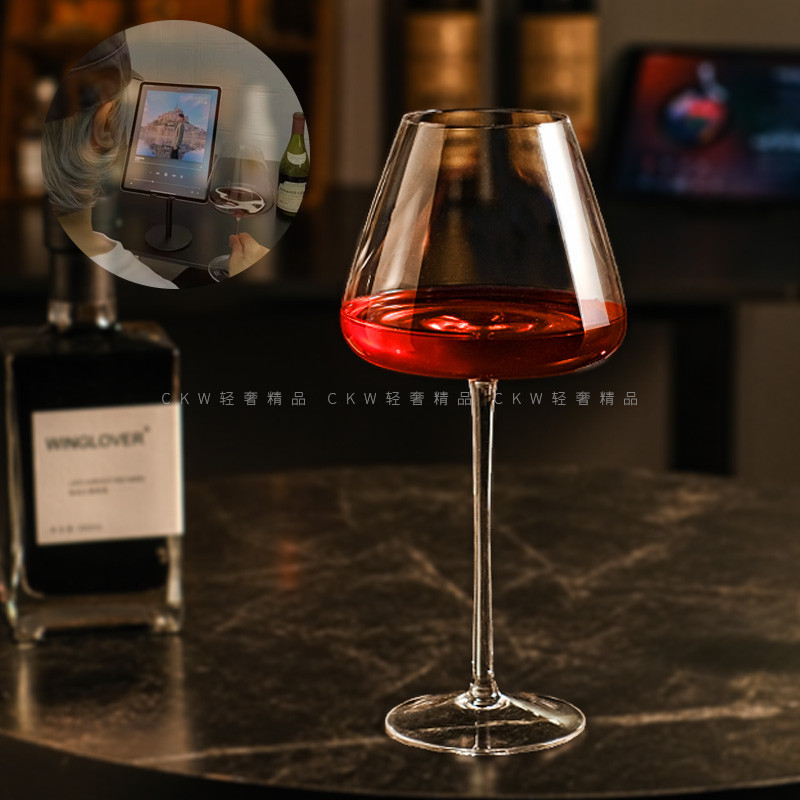 CKW 波特红酒杯套装家用礼盒勃艮第杯高脚杯子醒酒器玻璃葡萄酒杯