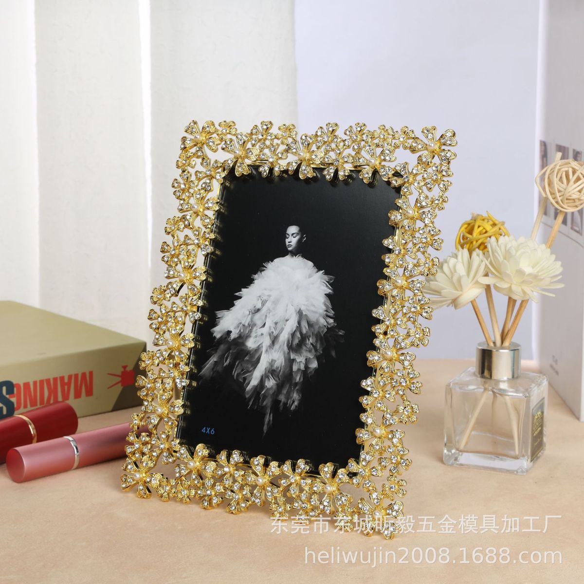 现代金色6寸，7寸，10寸金属相框欧式相框