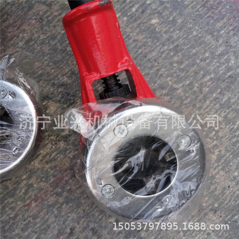 sq-1/2管子铰板手牙机套丝机4分-1寸镀锌管板牙套丝机开动