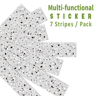 funlife多功能装饰楼梯胶灰色水磨石防水自粘免贴台阶贴纸mf018