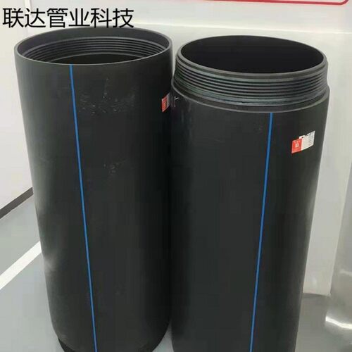 自锁式PE置换管12.5KN柔性密封聚乙烯缠绕实壁排水管自锁式拉顶管