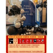 成人礼ins18岁女神男士 网红高级生日布置气球派对背景墙装 饰kt板