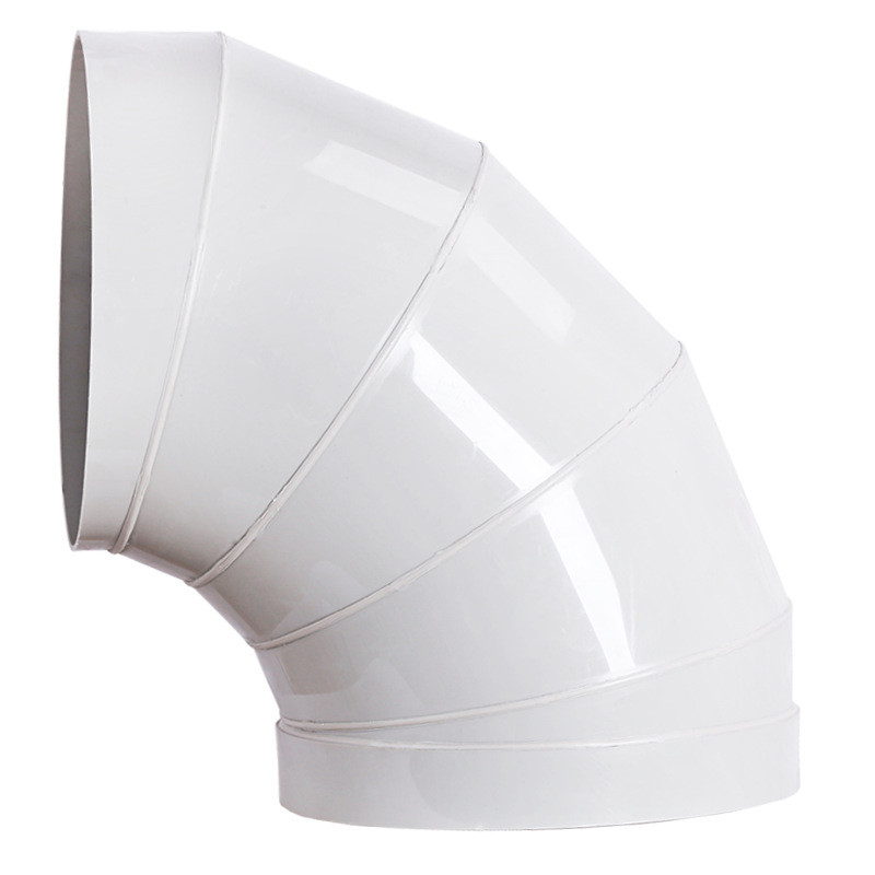 pp加工弯头通风管弯头焊接加工对焊90度pp弯头米黄色厂家定做